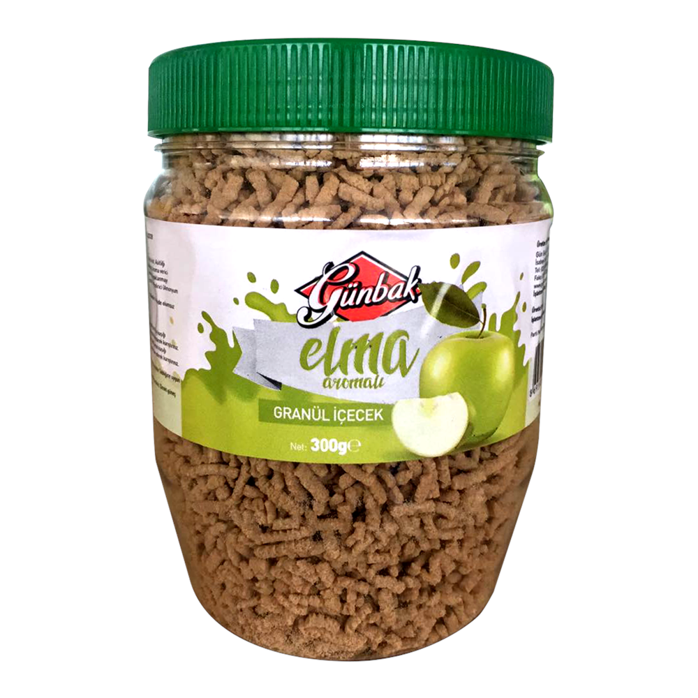 Günbak Elma Aromalı Granül İçecek Pet 300 Gr.