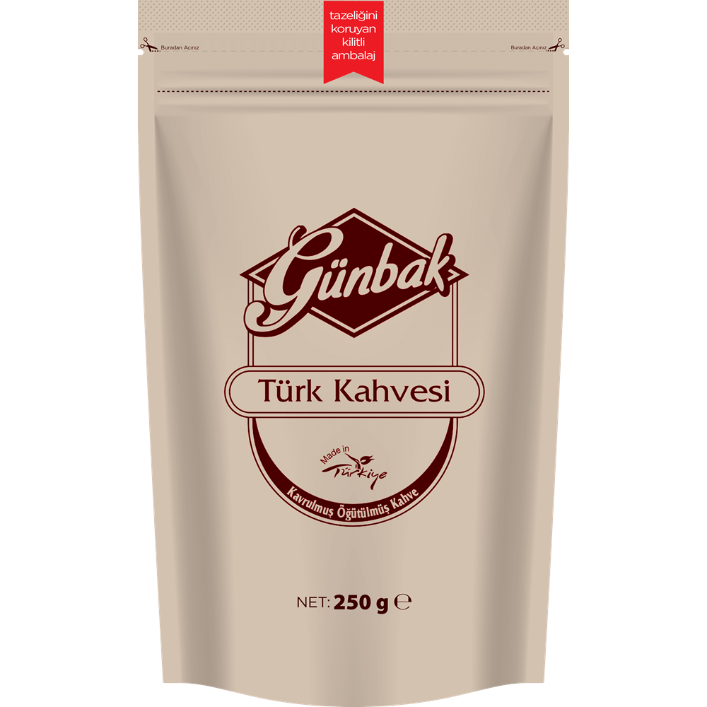 Günbak Türk Kahvesi Doypack Paket 250 Gr