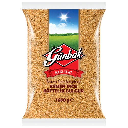 Günbak Esmer Çiğ Köftelik Bulgur Paket 1 Kg