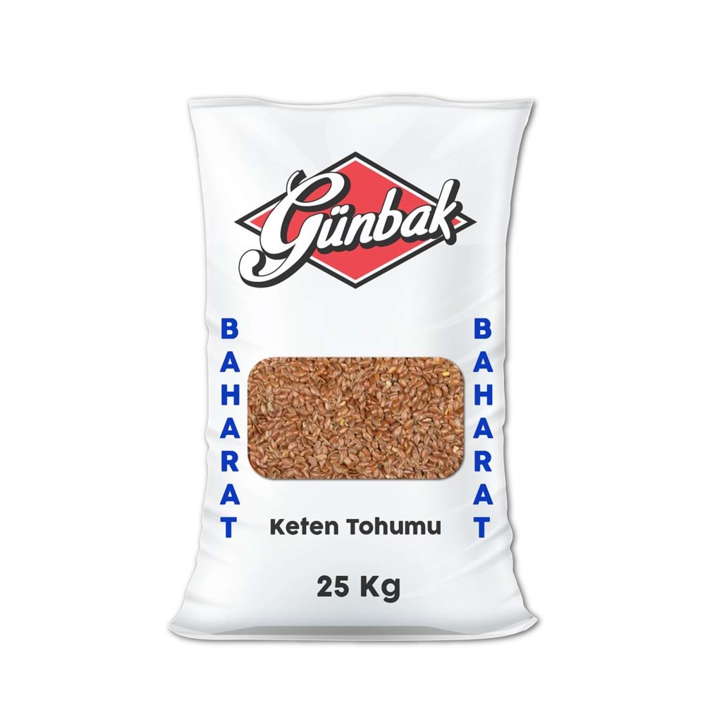 Günbak Keten Tohumu Çuval 25 Kg
