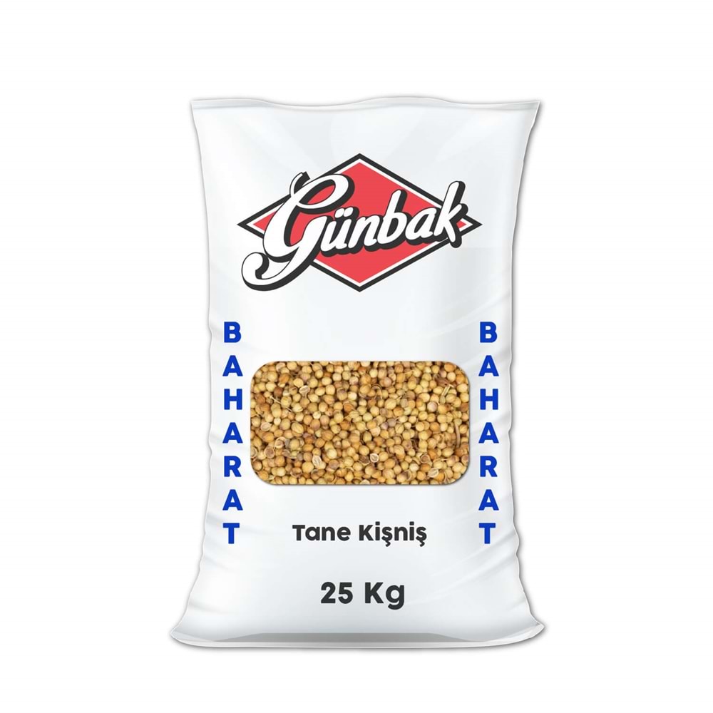 Günbak Tane Kişniş Çuval 25 Kg