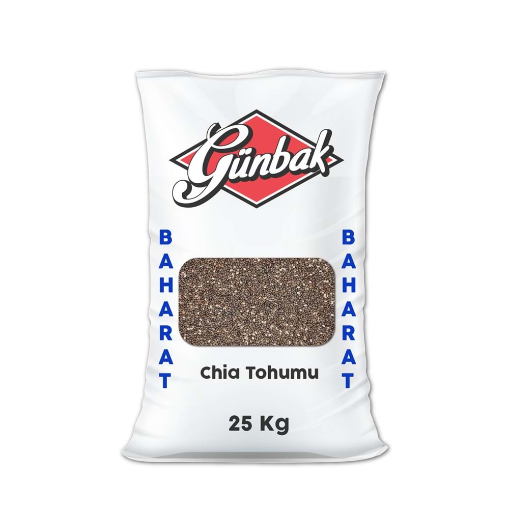 Günbak Chia Tohumu Çuval 25 Kg