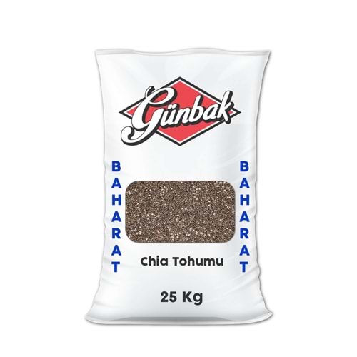 Günbak Chia Tohumu Çuval 25 Kg